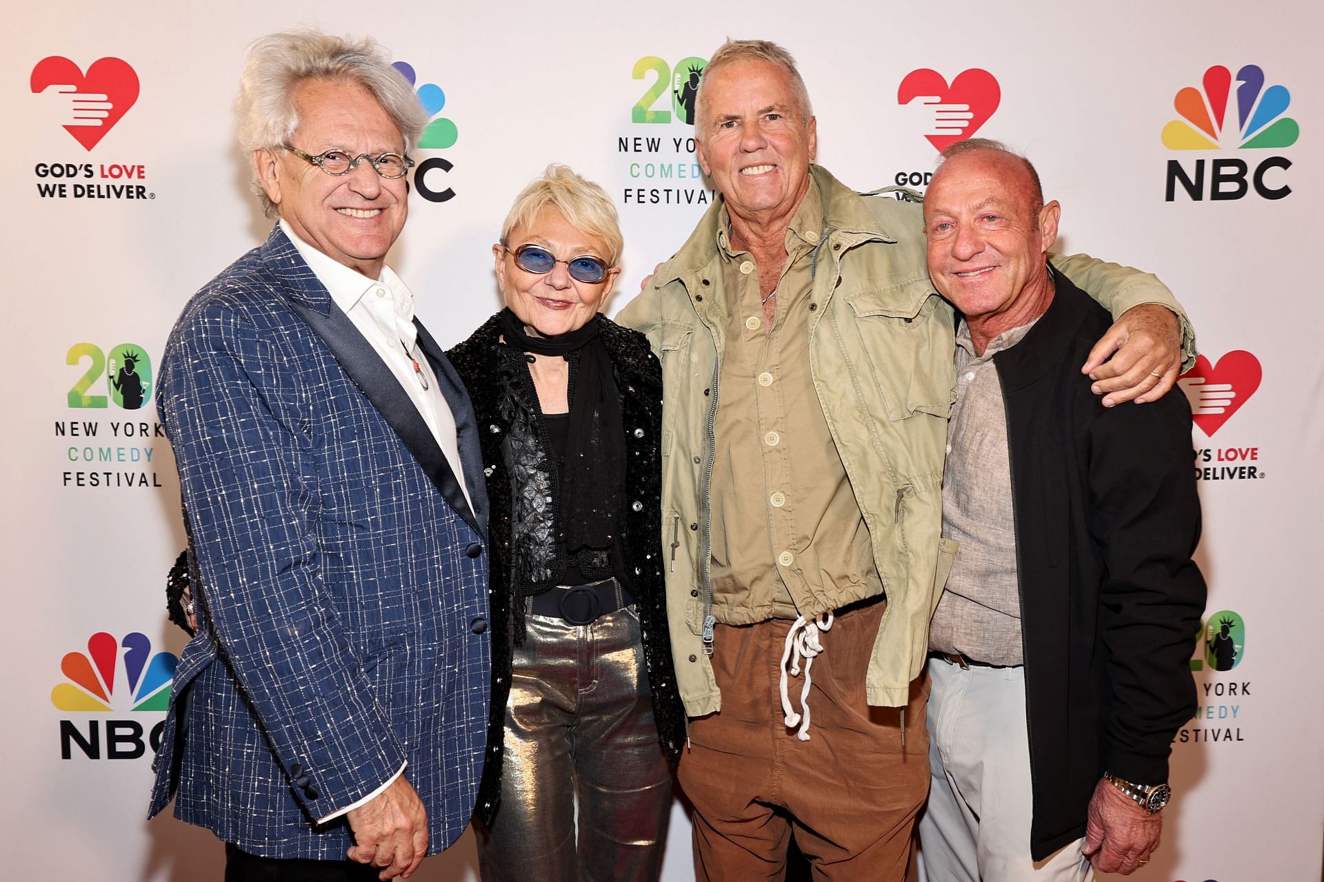 Neil Bender, Marika Bender, and guests attend the Dead Funny: An All-Star Tribute to Joan Rivers benefitting God's Love We Deliver at The Victoria Theater on November 07, 2024, in New York City. (Image via Getty)